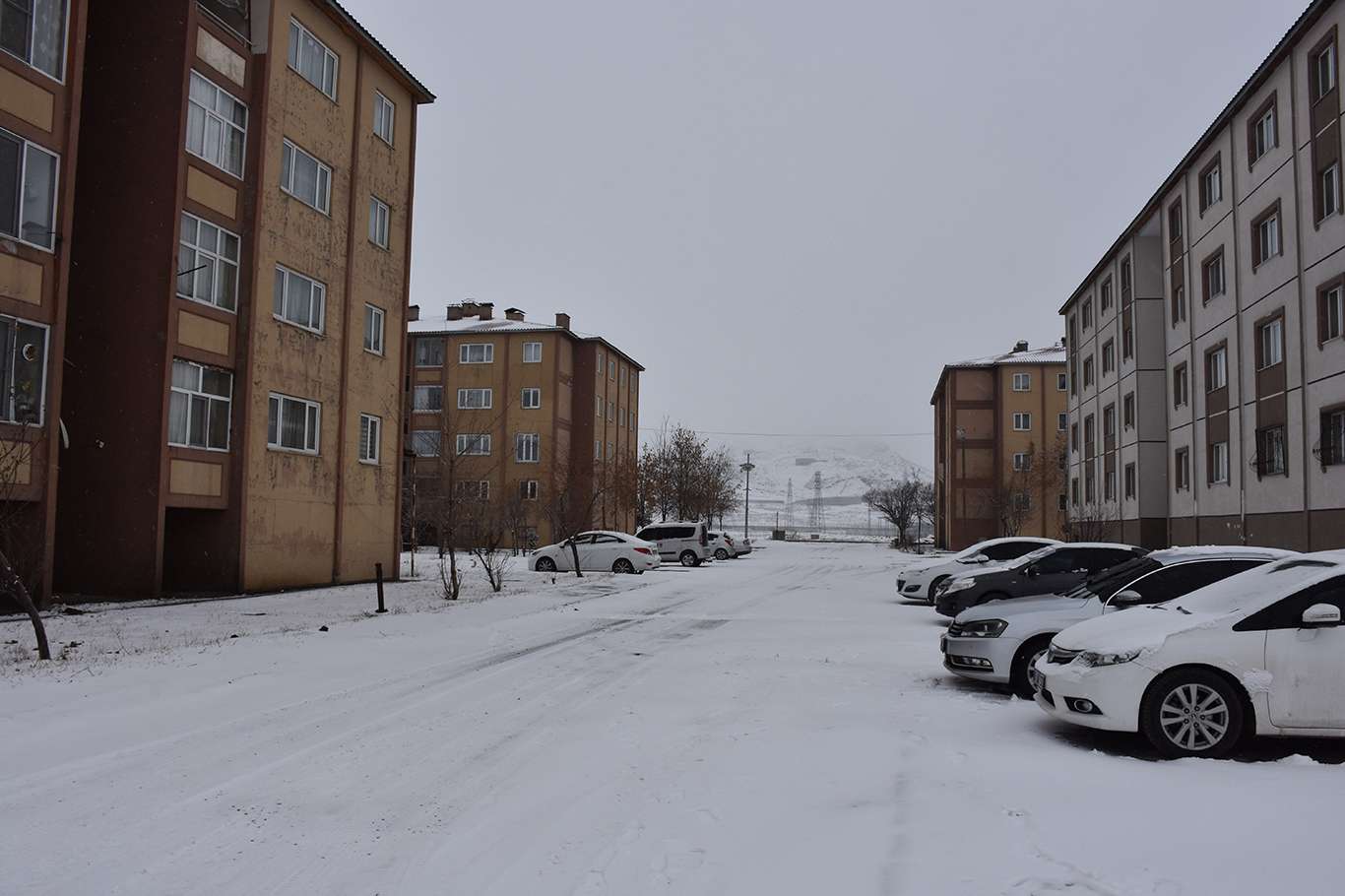 Bitlis'te yoğun kar yağışı başladı